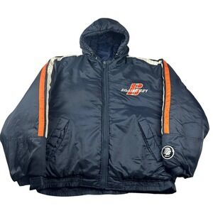 Billion Bay Limited Edition Puffer Jacket Navy Blue Orange White Size‎ L